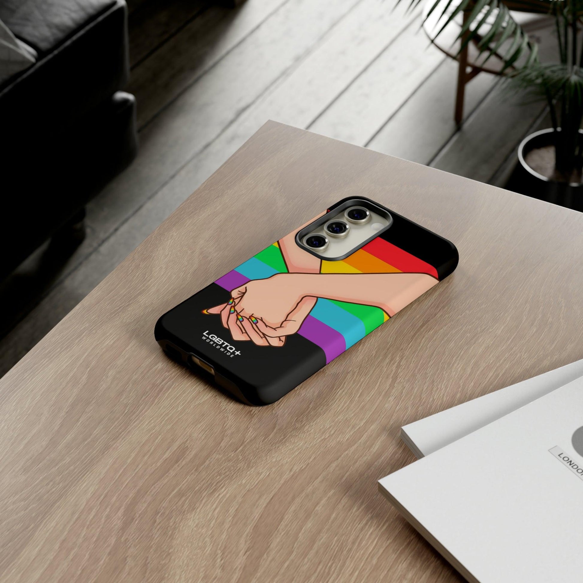 LGBTQWorldwide - ,,TOGETHER PRIDE" Doppelgehäuse Handyhülle Accessories, Glossy, iPhone Cases, Matte, Phone accessory, Phone Cases, Samsung Cases, Thermo, Valentine's Day Picks lgbtq Bekleidung Accessoires unisex Zubehör