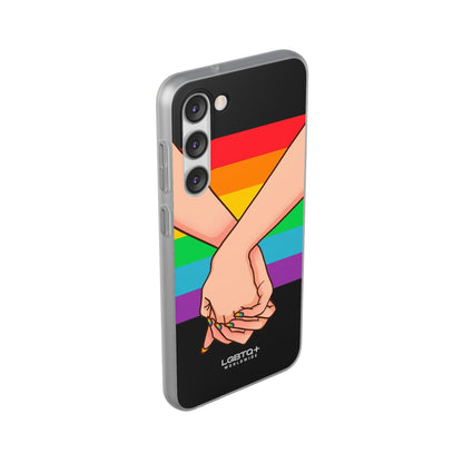 LGBTQWorldwide - ,,TOGETHER PRIDE" Flexible Handyhülle Accessories, Case, iPhone, iPhone Cases, Phone accessory, Phone Cases, Samsung Cases, silikon, Valentine's Day promotion lgbtq Bekleidung Accessoires unisex Zubehör