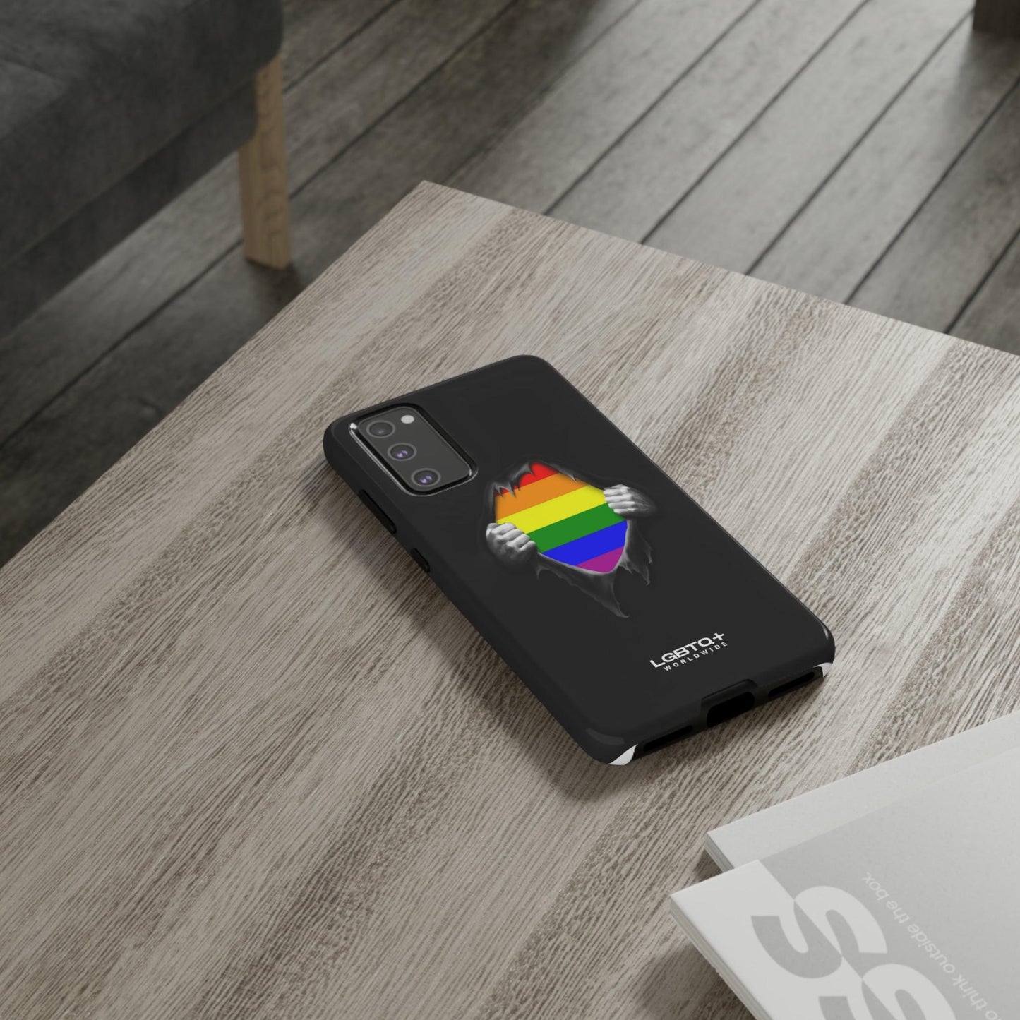 LGBTQWorldwide - ,,SCHWARZES LOCH" Doppelgehäuse Handyhülle Accessories, Glossy, iPhone Cases, Matte, Phone accessory, Phone Cases, Samsung Cases, Thermo, Valentine's Day Picks lgbtq Bekleidung Accessoires unisex Zubehör