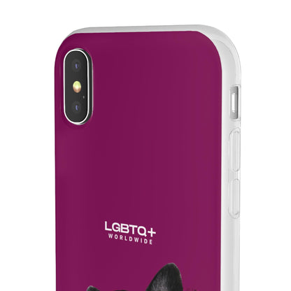 LGBTQWorldwide - ,,GLÜCKLICHER HUND" Flexible Handyhülle Accessories, Case, iPhone, iPhone Cases, Phone accessory, Phone Cases, Samsung Cases, silikon, Valentine's Day promotion lgbtq Bekleidung Accessoires unisex Zubehör