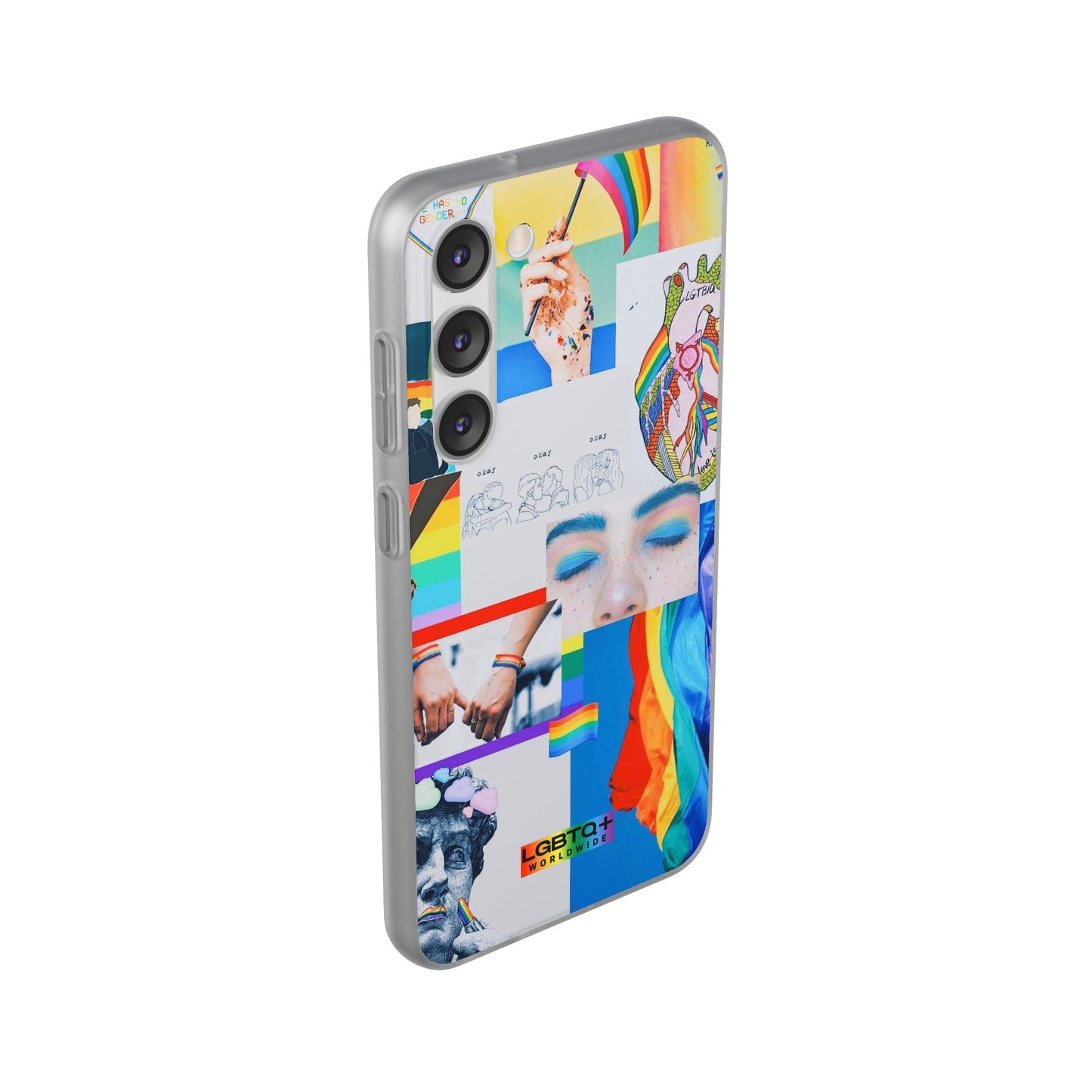 LGBTQWorldwide - ,,SEI FREI" Flexible Handyhülle Accessories, Case, iPhone, iPhone Cases, Phone accessory, Phone Cases, Samsung Cases, silikon, Valentine's Day promotion lgbtq Bekleidung Accessoires unisex Zubehör