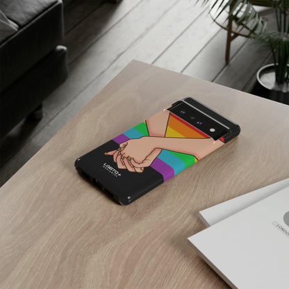 LGBTQWorldwide - ,,TOGETHER PRIDE" Doppelgehäuse Handyhülle Accessories, Glossy, iPhone Cases, Matte, Phone accessory, Phone Cases, Samsung Cases, Thermo, Valentine's Day Picks lgbtq Bekleidung Accessoires unisex Zubehör