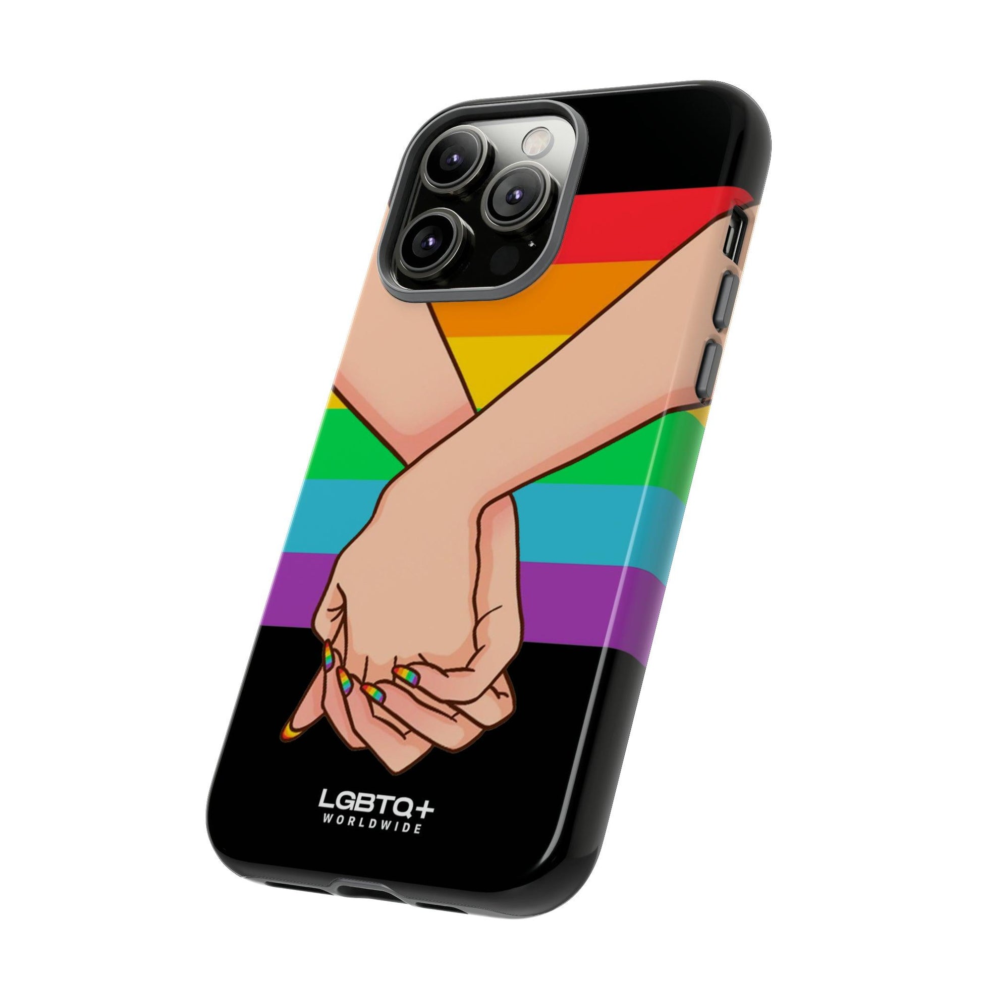 LGBTQWorldwide - ,,TOGETHER PRIDE" Doppelgehäuse Handyhülle Accessories, Glossy, iPhone Cases, Matte, Phone accessory, Phone Cases, Samsung Cases, Thermo, Valentine's Day Picks lgbtq Bekleidung Accessoires unisex Zubehör