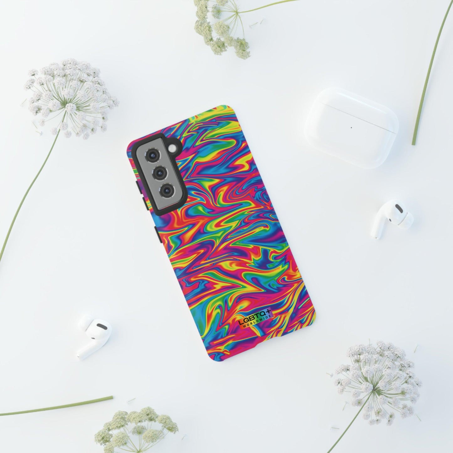 LGBTQWorldwide - ,,ABSTRACT" Doppelgehäuse Handyhülle Accessories, Glossy, iPhone Cases, Matte, Phone accessory, Phone Cases, Samsung Cases, Thermo, Valentine's Day Picks lgbtq Bekleidung Accessoires unisex Zubehör