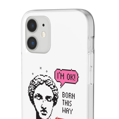 LGBTQWorldwide - ,,BORN THIS WAY" Flexible Handyhülle Accessories, Case, iPhone, iPhone Cases, Phone accessory, Phone Cases, Samsung Cases, silikon, Valentine's Day promotion lgbtq Bekleidung Accessoires unisex Zubehör