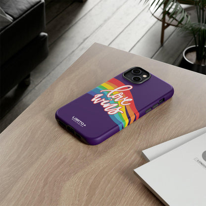 LGBTQWorldwide - ,,LIEBE GEWINNT" Doppelgehäuse Handyhülle Accessories, Glossy, iPhone Cases, Matte, Phone accessory, Phone Cases, Samsung Cases, Thermo, Valentine's Day Picks lgbtq Bekleidung Accessoires unisex Zubehör