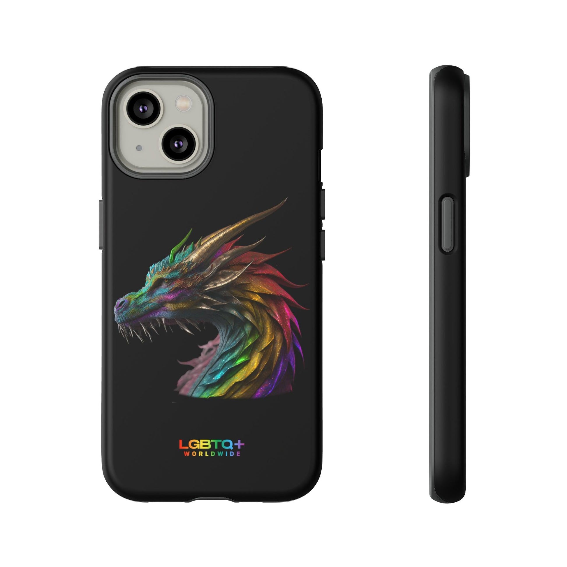 LGBTQWorldwide - ,,DRACHE" Doppelgehäuse Handyhülle Accessories, Glossy, iPhone Cases, Matte, Phone accessory, Phone Cases, Samsung Cases, tough, Valentine's Day Picks lgbtq Bekleidung Accessoires unisex Zubehör