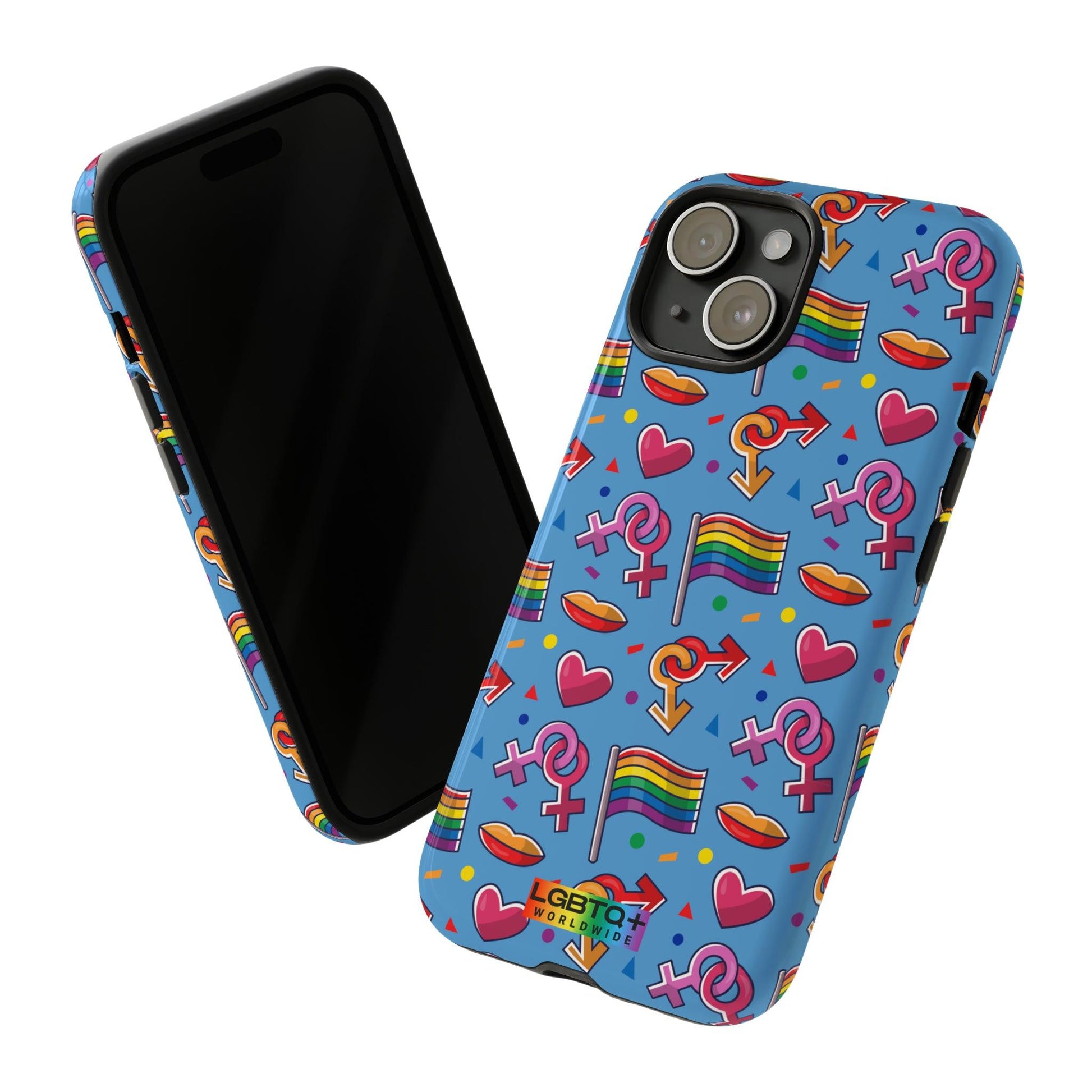 LGBTQWorldwide - ,,FÜHL DICH FREI" Doppelgehäuse Handyhülle Accessories, Glossy, iPhone Cases, Matte, Phone accessory, Phone Cases, Samsung Cases, Thermo, Valentine's Day Picks lgbtq Bekleidung Accessoires unisex Zubehör