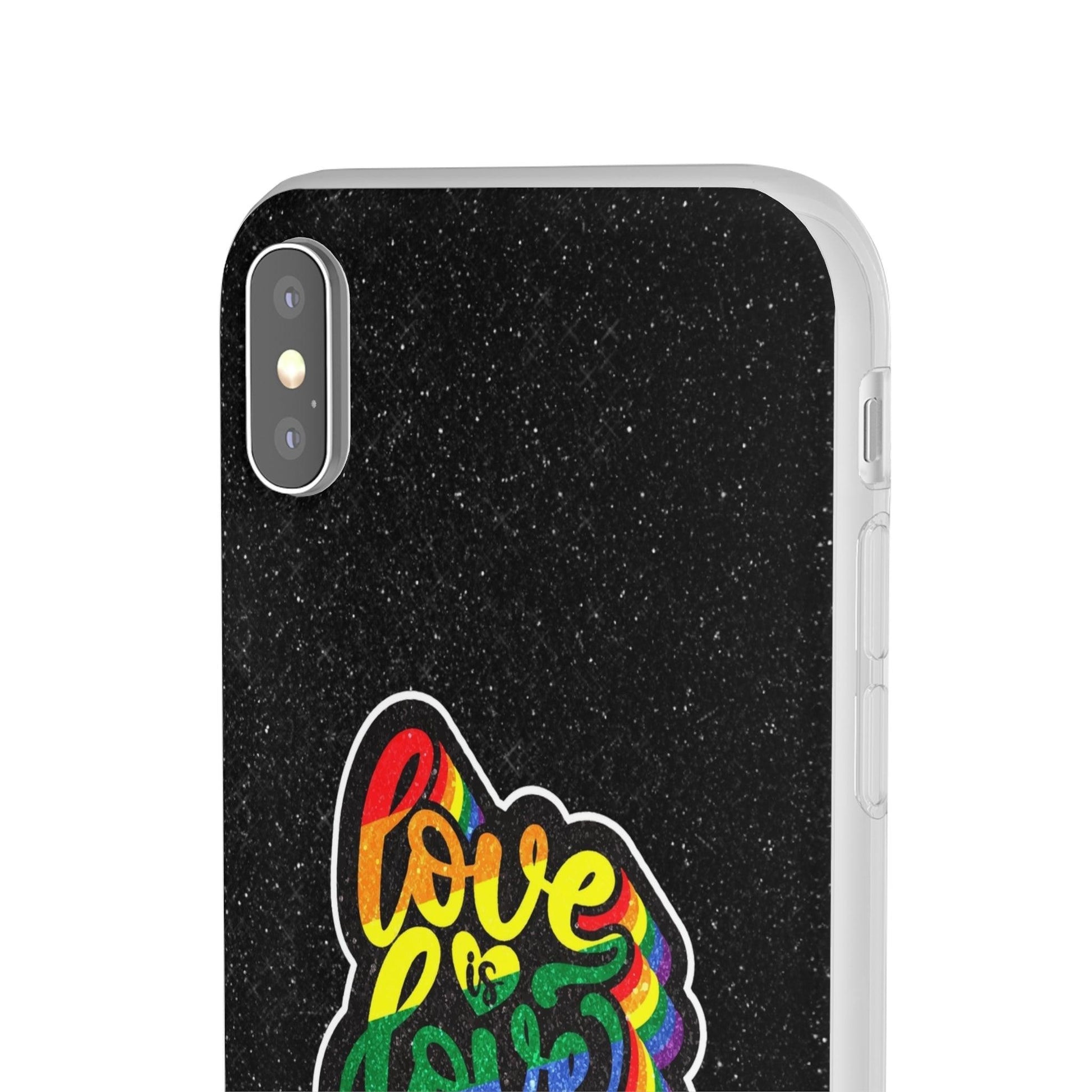 LGBTQWorldwide - ,,LIEBE IST LIEBE" Flexible Handyhülle Accessories, Case, iPhone, iPhone Cases, Phone accessory, Phone Cases, Samsung Cases, Valentine's Day promotion lgbtq Bekleidung Accessoires unisex Zubehör