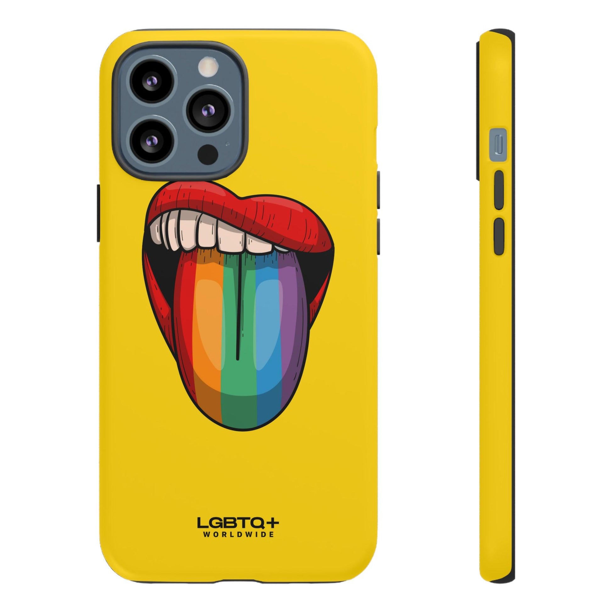 LGBTQWorldwide - ,,ZUNGE" Doppelgehäuse Handyhülle Accessories, Glossy, iPhone Cases, Matte, Phone accessory, Phone Cases, Samsung Cases, Thermo, Valentine's Day Picks lgbtq Bekleidung Accessoires unisex Zubehör