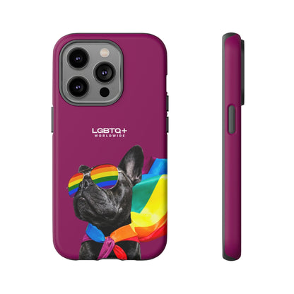 LGBTQWorldwide - ,,GLÜCKLICHER HUND" Doppelgehäuse Handyhülle Accessories, Glossy, iPhone Cases, Matte, Phone accessory, Phone Cases, Samsung Cases, Thermo, Valentine's Day Picks lgbtq Bekleidung Accessoires unisex Zubehör