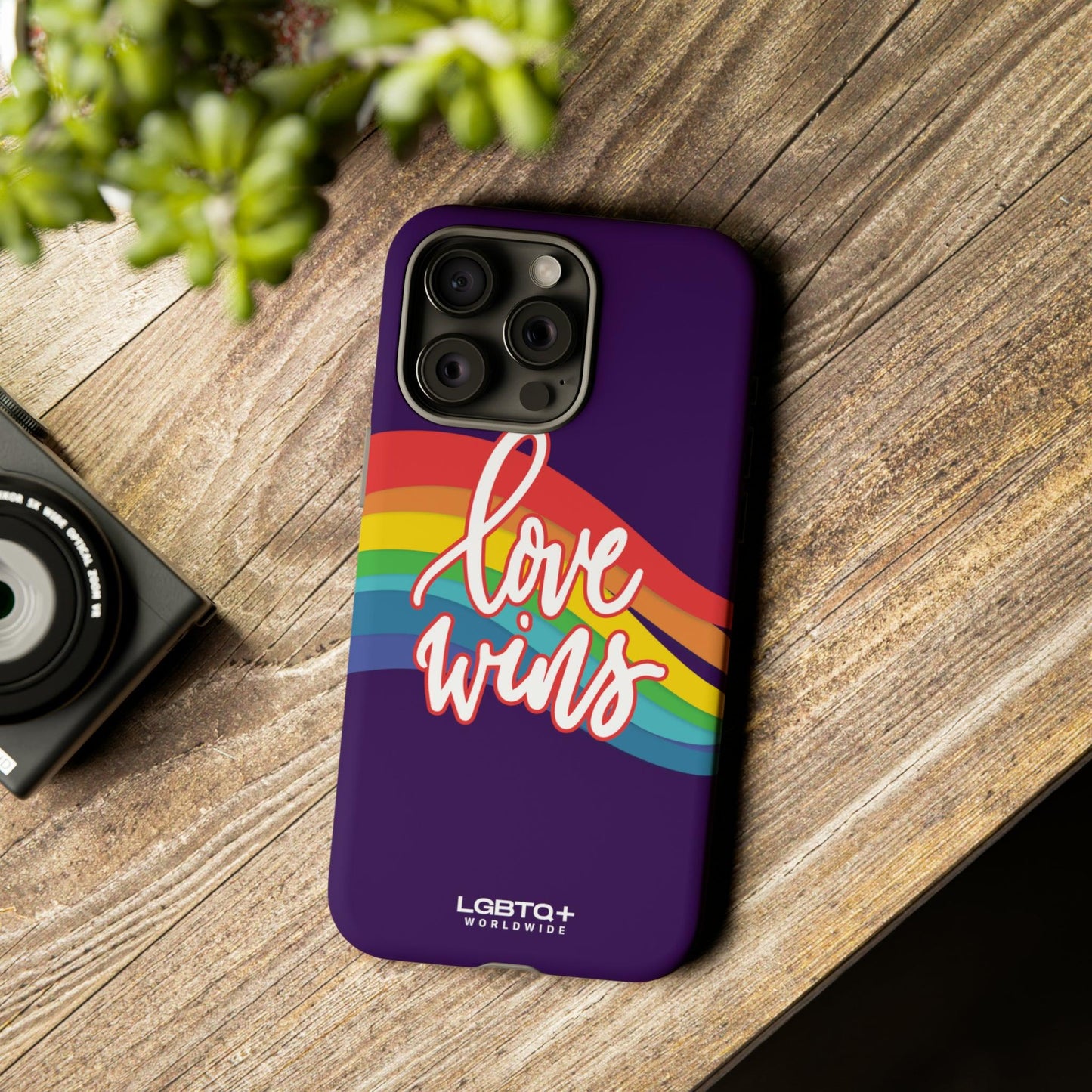 LGBTQWorldwide - ,,LIEBE GEWINNT" Doppelgehäuse Handyhülle Accessories, Glossy, iPhone Cases, Matte, Phone accessory, Phone Cases, Samsung Cases, Thermo, Valentine's Day Picks lgbtq Bekleidung Accessoires unisex Zubehör