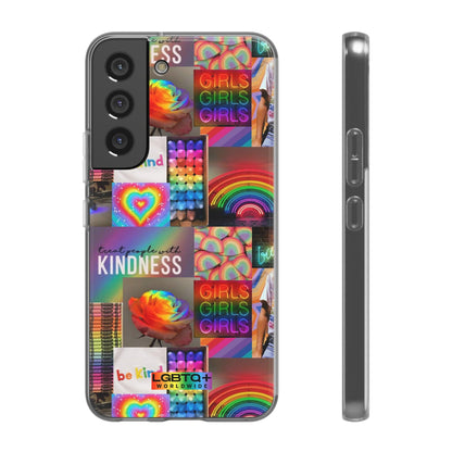 LGBTQWorldwide - ,,FREUNDLICHKEIT" Flexible Handyhülle Accessories, Case, iPhone, iPhone Cases, Phone accessory, Phone Cases, Samsung Cases, silikon, Valentine's Day promotion lgbtq Bekleidung Accessoires unisex Zubehör