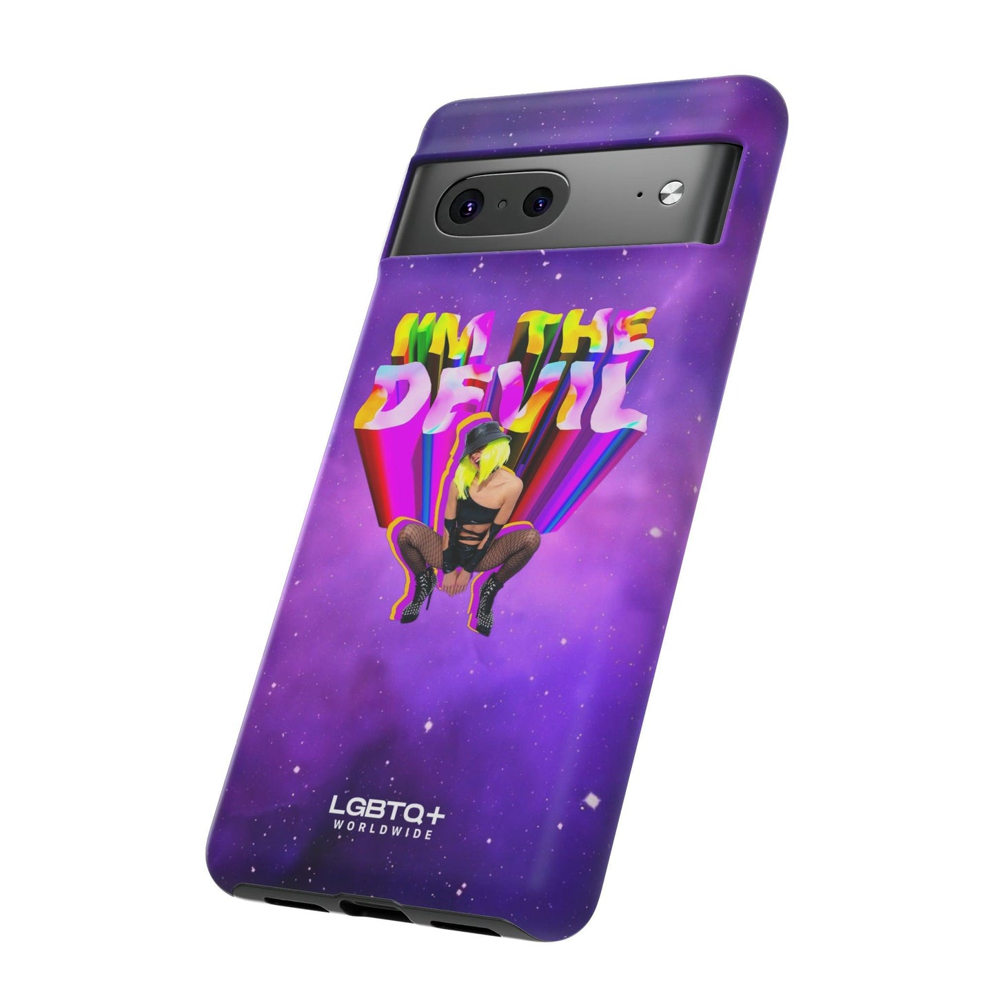 LGBTQWorldwide - ,,I AM THE DEVIL" Doppelgehäuse Handyhülle Accessories, Glossy, iPhone Cases, Matte, Phone accessory, Phone Cases, Samsung Cases, Thermo, Valentine's Day Picks lgbtq Bekleidung Accessoires unisex Zubehör