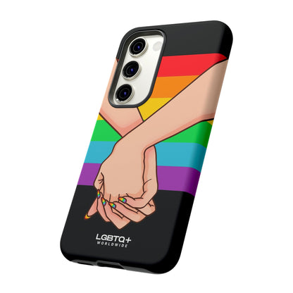 LGBTQWorldwide - ,,TOGETHER PRIDE" Doppelgehäuse Handyhülle Accessories, Glossy, iPhone Cases, Matte, Phone accessory, Phone Cases, Samsung Cases, Thermo, Valentine's Day Picks lgbtq Bekleidung Accessoires unisex Zubehör