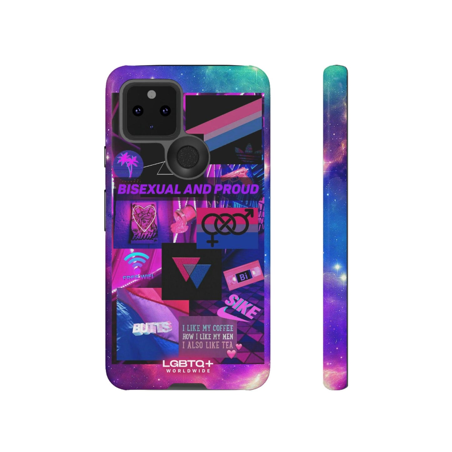 LGBTQWorldwide - ,,BISEXUAL" Doppelgehäuse Handyhülle Accessories, Glossy, iPhone Cases, Matte, Phone accessory, Phone Cases, Samsung Cases, Thermo, Valentine's Day Picks lgbtq Bekleidung Accessoires unisex Zubehör