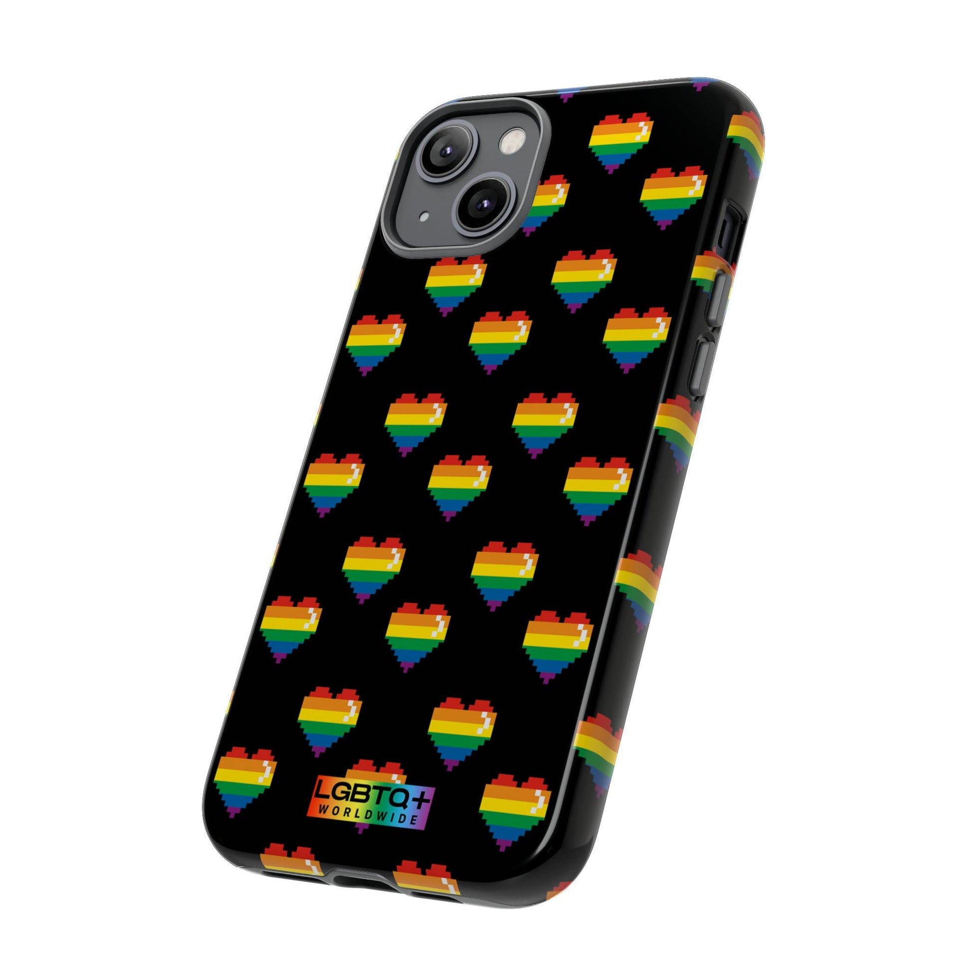 LGBTQWorldwide - ,,COMIC HERZEN" Doppelgehäuse Handyhülle Accessories, Glossy, iPhone Cases, Matte, Phone accessory, Phone Cases, Samsung Cases, Thermo, Valentine's Day Picks lgbtq Bekleidung Accessoires unisex Zubehör