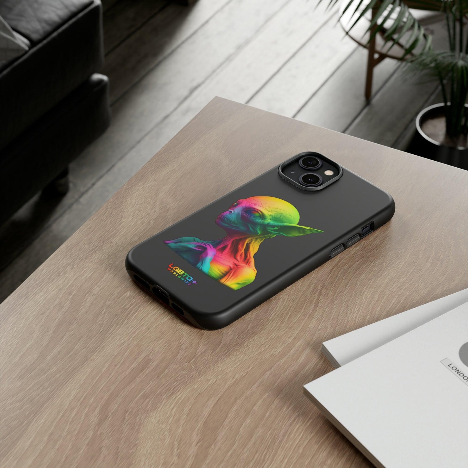 LGBTQWorldwide - ,,ALIEN" Doppelgehäuse Handyhülle Accessories, Glossy, iPhone Cases, Matte, Phone accessory, Phone Cases, Samsung Cases, tough, Valentine's Day Picks lgbtq Bekleidung Accessoires unisex Zubehör