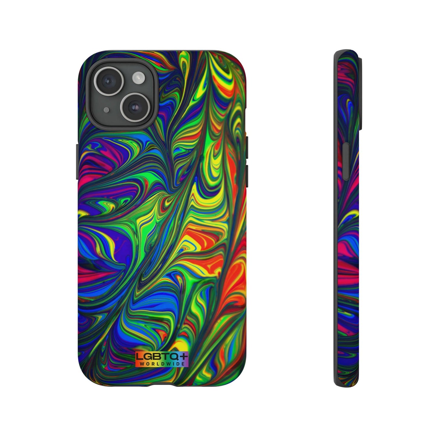 LGBTQWorldwide - ,,ILLUSION" Doppelgehäuse Handyhülle Accessories, Glossy, iPhone Cases, Matte, Phone accessory, Phone Cases, Samsung Cases, Thermo, Valentine's Day Picks lgbtq Bekleidung Accessoires unisex Zubehör