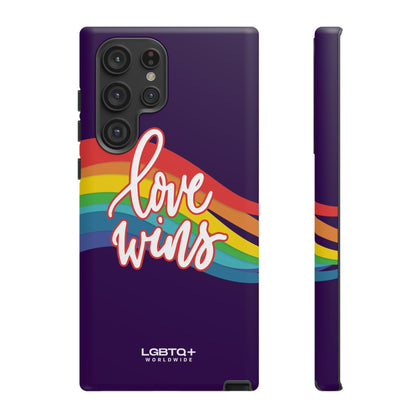 LGBTQWorldwide - ,,LIEBE GEWINNT" Doppelgehäuse Handyhülle Accessories, Glossy, iPhone Cases, Matte, Phone accessory, Phone Cases, Samsung Cases, Thermo, Valentine's Day Picks lgbtq Bekleidung Accessoires unisex Zubehör