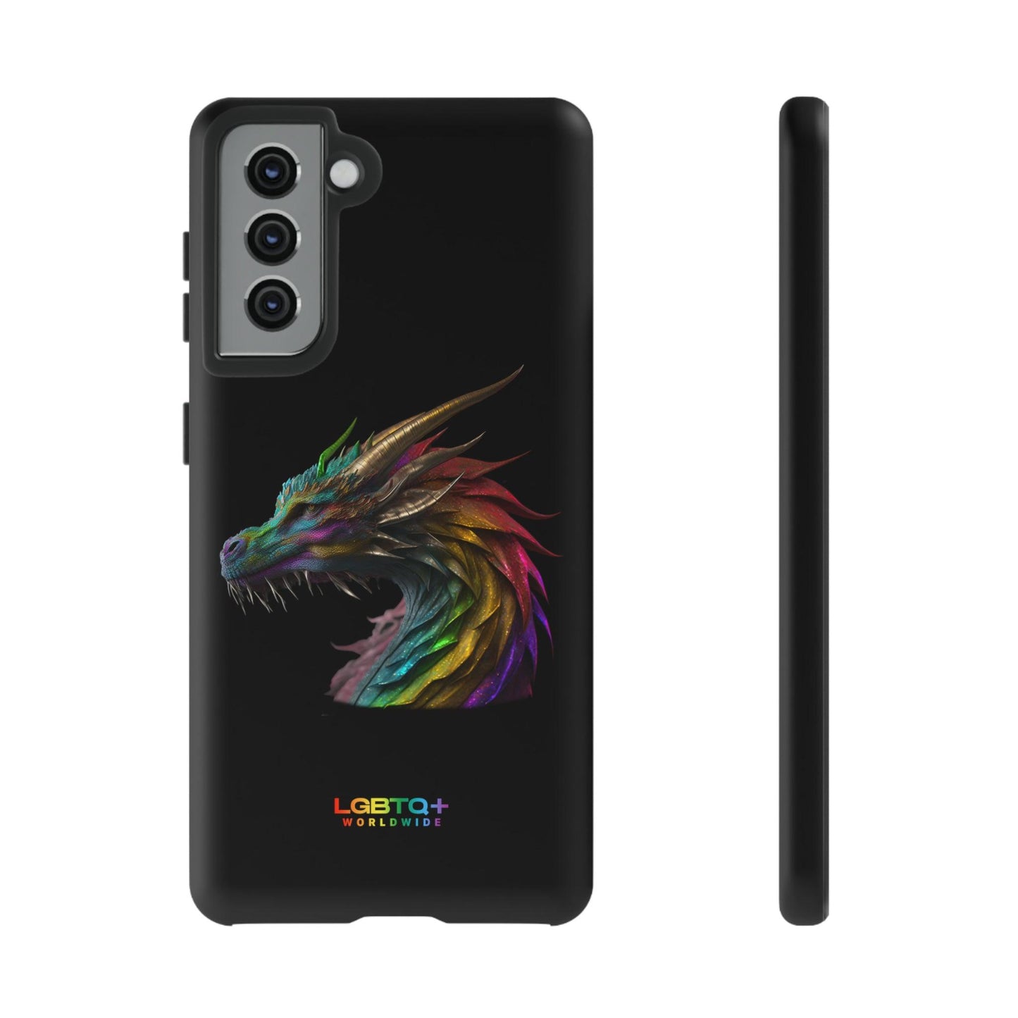 LGBTQWorldwide - ,,DRACHE" Doppelgehäuse Handyhülle Accessories, Glossy, iPhone Cases, Matte, Phone accessory, Phone Cases, Samsung Cases, tough, Valentine's Day Picks lgbtq Bekleidung Accessoires unisex Zubehör