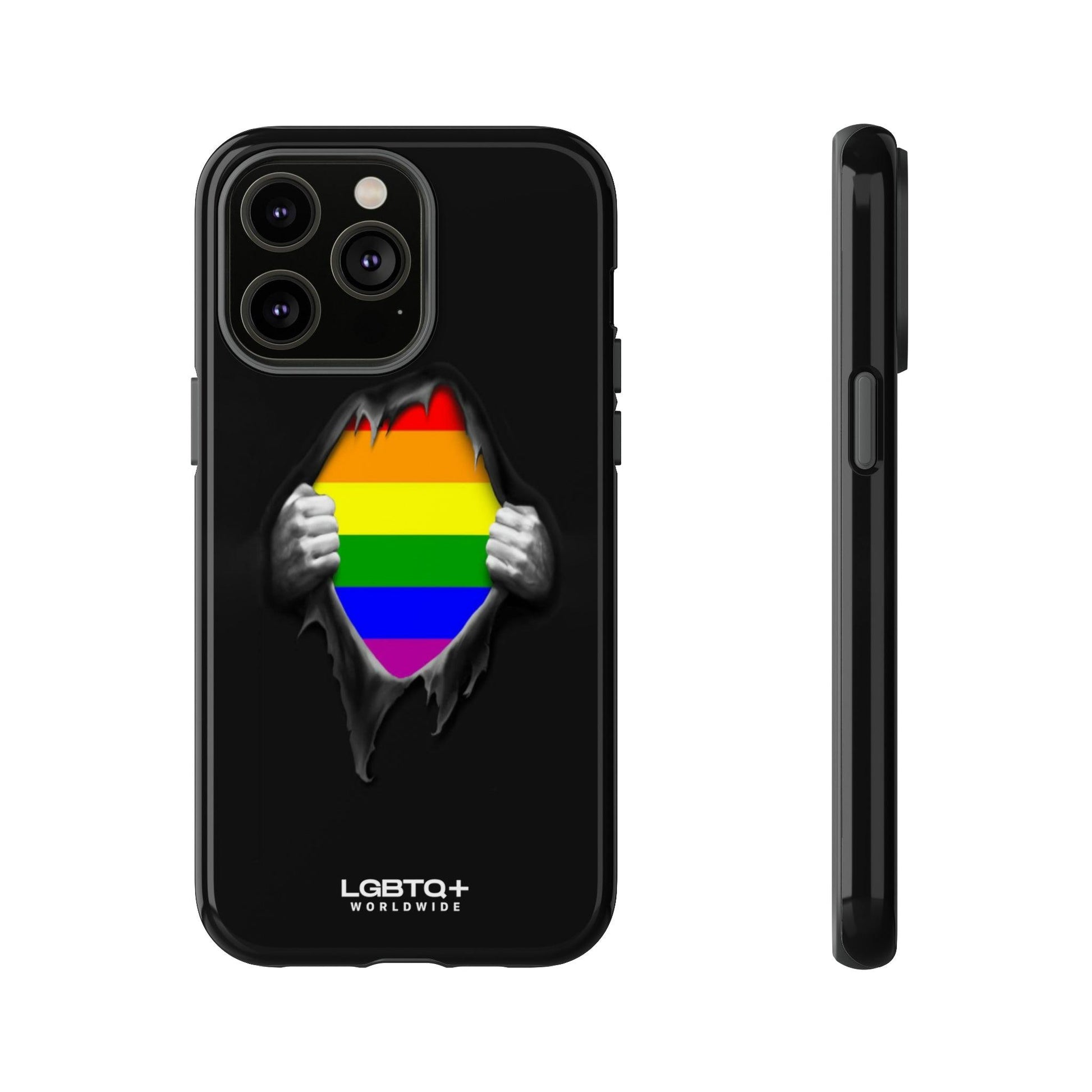 LGBTQWorldwide - ,,SCHWARZES LOCH" Doppelgehäuse Handyhülle Accessories, Glossy, iPhone Cases, Matte, Phone accessory, Phone Cases, Samsung Cases, Thermo, Valentine's Day Picks lgbtq Bekleidung Accessoires unisex Zubehör