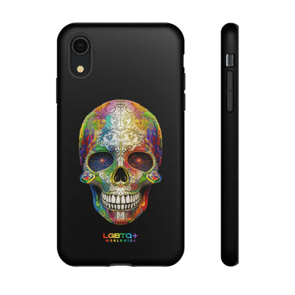 LGBTQWorldwide - ,,SKULL HEAD" Doppelgehäuse Handyhülle Accessories, Glossy, iPhone Cases, Matte, Phone accessory, Phone Cases, Samsung Cases, tough, Valentine's Day Picks lgbtq Bekleidung Accessoires unisex Zubehör