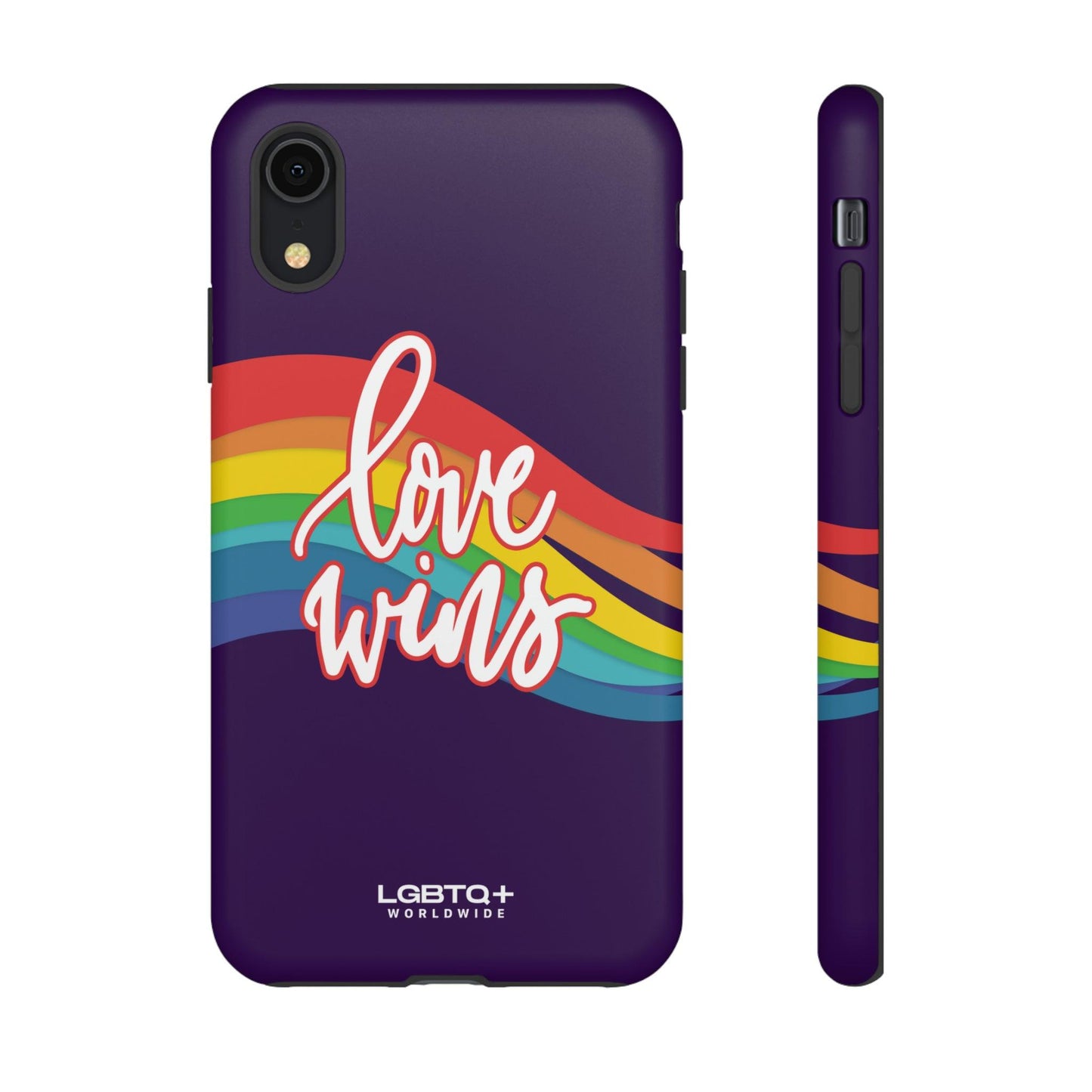 LGBTQWorldwide - ,,LIEBE GEWINNT" Doppelgehäuse Handyhülle Accessories, Glossy, iPhone Cases, Matte, Phone accessory, Phone Cases, Samsung Cases, Thermo, Valentine's Day Picks lgbtq Bekleidung Accessoires unisex Zubehör