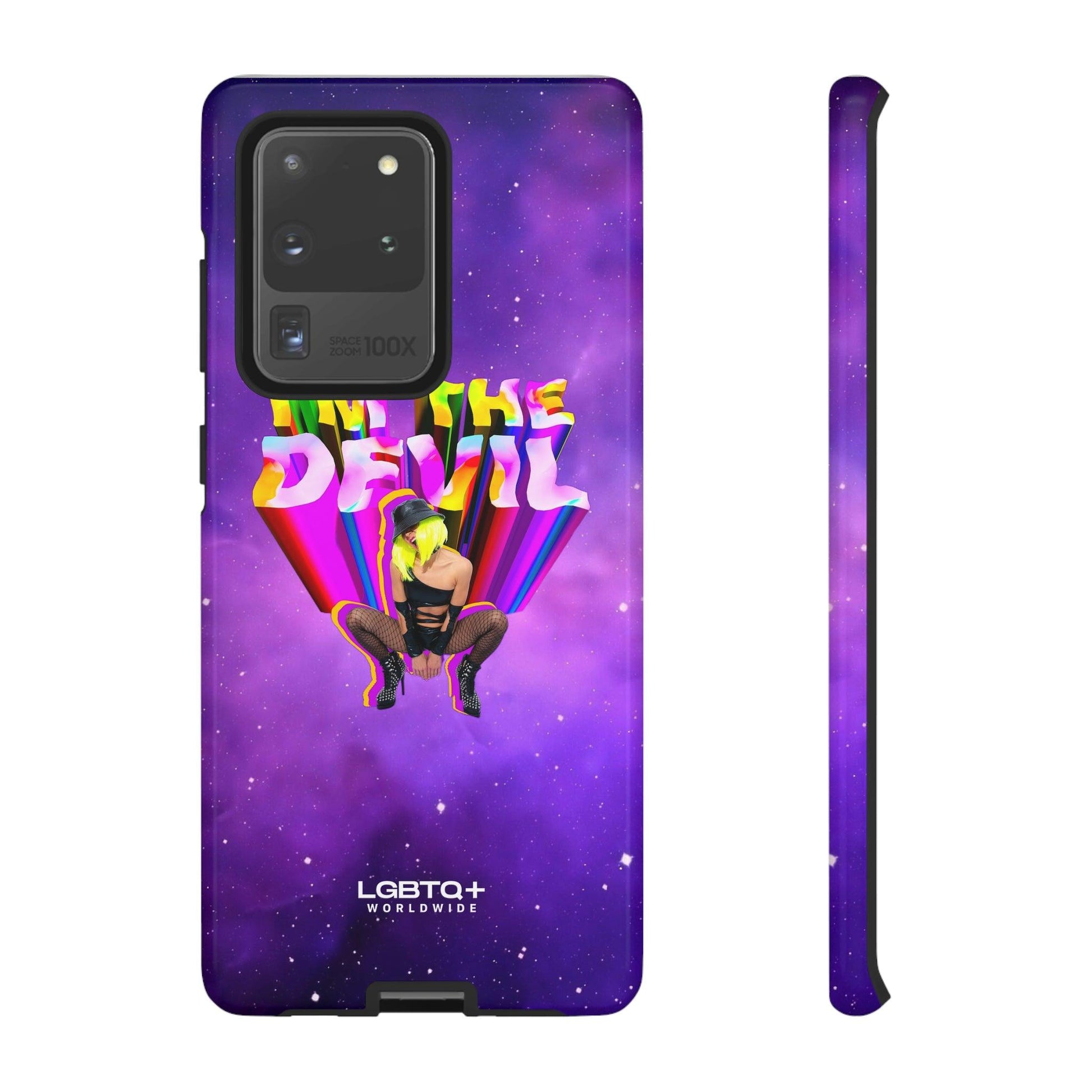 LGBTQWorldwide - ,,I AM THE DEVIL" Doppelgehäuse Handyhülle Accessories, Glossy, iPhone Cases, Matte, Phone accessory, Phone Cases, Samsung Cases, Thermo, Valentine's Day Picks lgbtq Bekleidung Accessoires unisex Zubehör