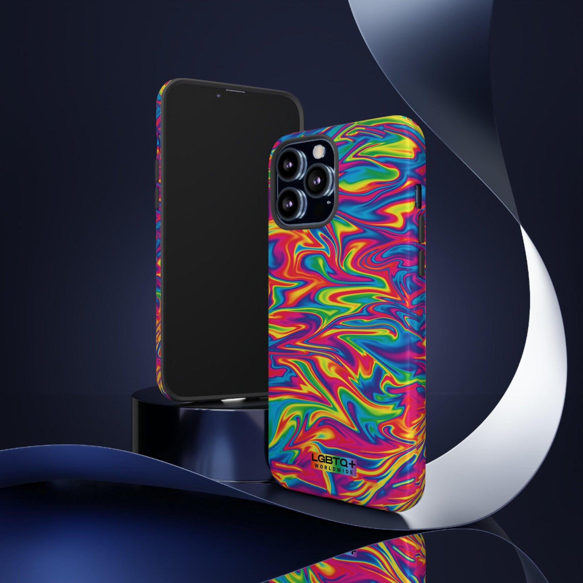 LGBTQWorldwide - ,,ABSTRACT" Doppelgehäuse Handyhülle Accessories, Glossy, iPhone Cases, Matte, Phone accessory, Phone Cases, Samsung Cases, Thermo, Valentine's Day Picks lgbtq Bekleidung Accessoires unisex Zubehör