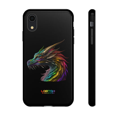 LGBTQWorldwide - ,,DRACHE" Doppelgehäuse Handyhülle Accessories, Glossy, iPhone Cases, Matte, Phone accessory, Phone Cases, Samsung Cases, tough, Valentine's Day Picks lgbtq Bekleidung Accessoires unisex Zubehör