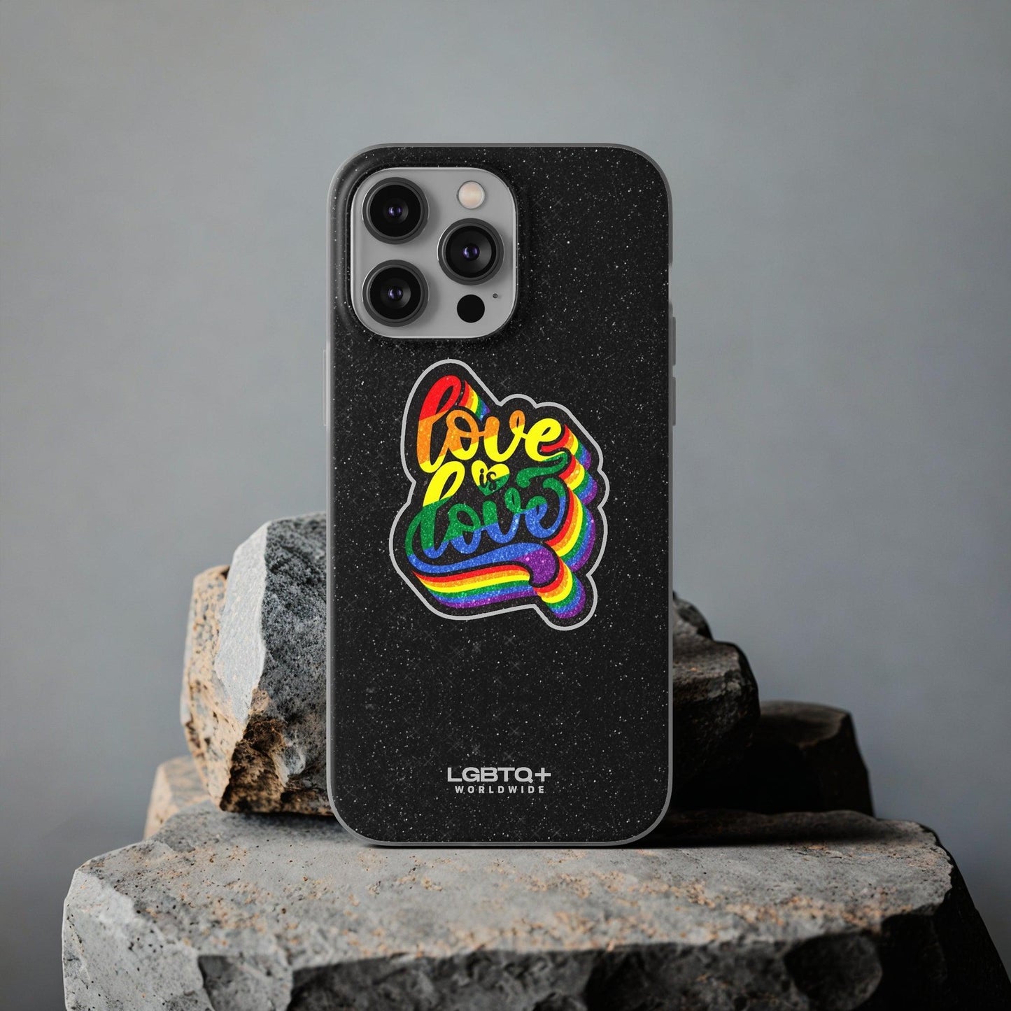 LGBTQWorldwide - ,,LIEBE IST LIEBE" Flexible Handyhülle Accessories, Case, iPhone, iPhone Cases, Phone accessory, Phone Cases, Samsung Cases, Valentine's Day promotion lgbtq Bekleidung Accessoires unisex Zubehör