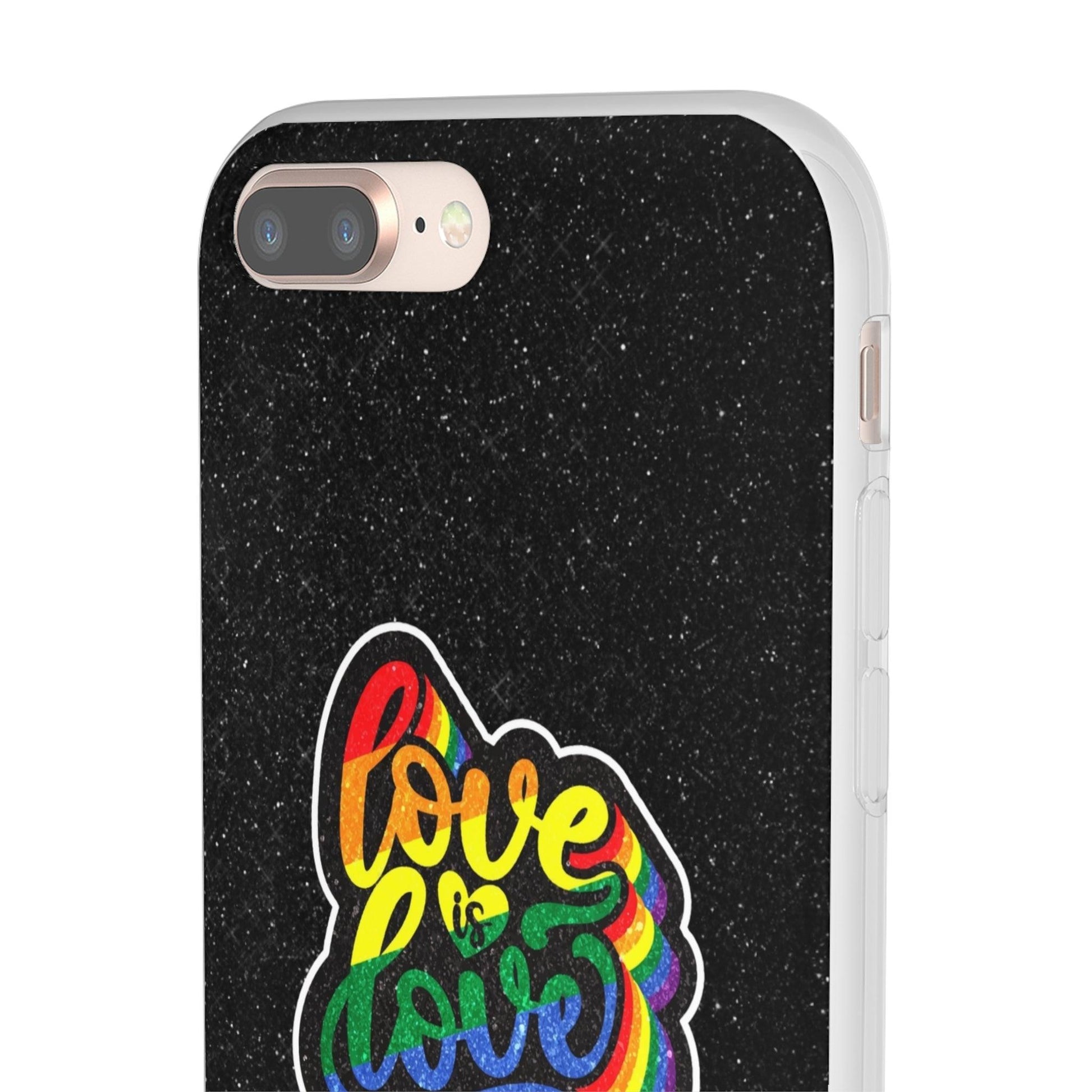 LGBTQWorldwide - ,,LIEBE IST LIEBE" Flexible Handyhülle Accessories, Case, iPhone, iPhone Cases, Phone accessory, Phone Cases, Samsung Cases, Valentine's Day promotion lgbtq Bekleidung Accessoires unisex Zubehör