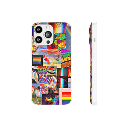 LGBTQWorldwide - ,,COMMUNITY" Flexible Handyhülle Accessories, Case, iPhone, iPhone Cases, Phone accessory, Phone Cases, Samsung Cases, silikon, Valentine's Day promotion lgbtq Bekleidung Accessoires unisex Zubehör