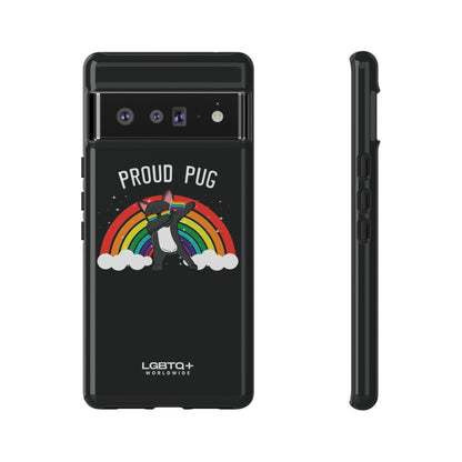 LGBTQWorldwide - ,,PROUD PUG" Doppelgehäuse Handyhülle Accessories, Glossy, iPhone Cases, Matte, Phone accessory, Phone Cases, Samsung Cases, Thermo, Valentine's Day Picks lgbtq Bekleidung Accessoires unisex Zubehör