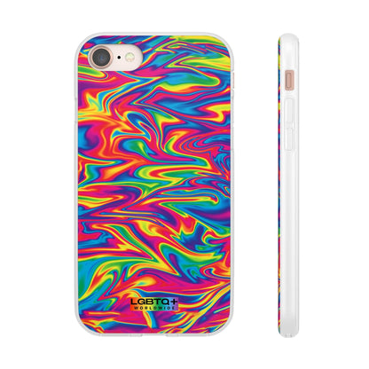 LGBTQWorldwide - ,,ABSTRACT" Flexible Handyhülle Accessories, Case, iPhone, iPhone Cases, Phone accessory, Phone Cases, Samsung Cases, silikon, Valentine's Day promotion lgbtq Bekleidung Accessoires unisex Zubehör