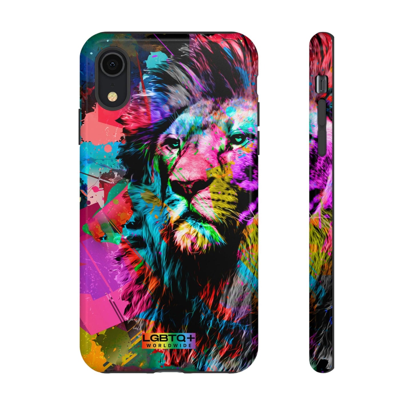 LGBTQWorldwide - ,,STARKER LÖWE" Doppelgehäuse Handyhülle Accessories, Glossy, iPhone Cases, Matte, Phone accessory, Phone Cases, Samsung Cases, Thermo, Valentine's Day Picks lgbtq Bekleidung Accessoires unisex Zubehör