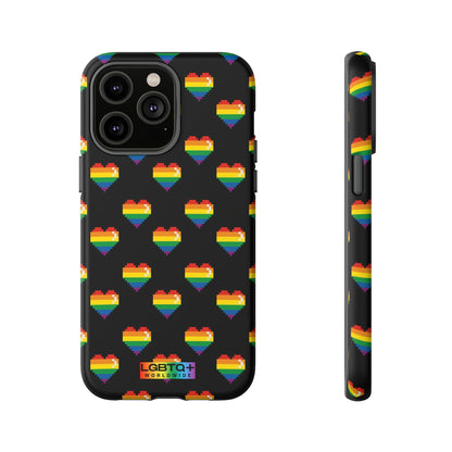 LGBTQWorldwide - ,,COMIC HERZEN" Doppelgehäuse Handyhülle Accessories, Glossy, iPhone Cases, Matte, Phone accessory, Phone Cases, Samsung Cases, Thermo, Valentine's Day Picks lgbtq Bekleidung Accessoires unisex Zubehör