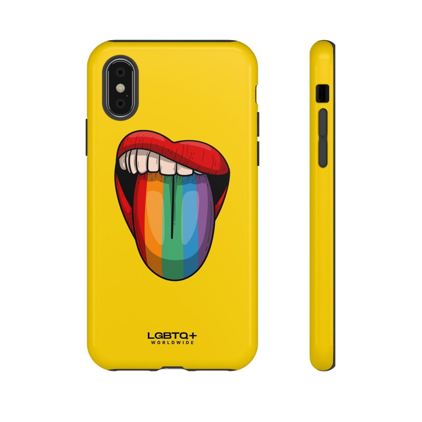 LGBTQWorldwide - ,,ZUNGE" Doppelgehäuse Handyhülle Accessories, Glossy, iPhone Cases, Matte, Phone accessory, Phone Cases, Samsung Cases, Thermo, Valentine's Day Picks lgbtq Bekleidung Accessoires unisex Zubehör