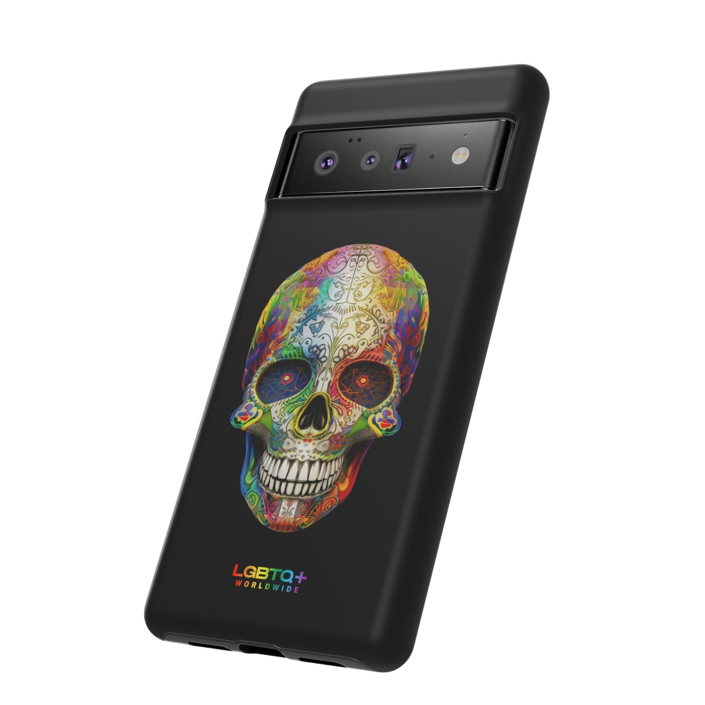 LGBTQWorldwide - ,,SKULL HEAD" Doppelgehäuse Handyhülle Accessories, Glossy, iPhone Cases, Matte, Phone accessory, Phone Cases, Samsung Cases, tough, Valentine's Day Picks lgbtq Bekleidung Accessoires unisex Zubehör