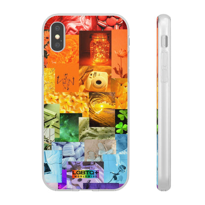 LGBTQWorldwide - ,,GLÜCKLICHKEIT" Flexible Handyhülle Accessories, Case, iPhone, iPhone Cases, Phone accessory, Phone Cases, Samsung Cases, silikon, Valentine's Day promotion lgbtq Bekleidung Accessoires unisex Zubehör