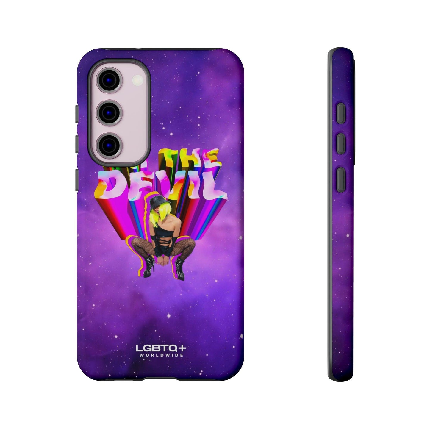 LGBTQWorldwide - ,,I AM THE DEVIL" Doppelgehäuse Handyhülle Accessories, Glossy, iPhone Cases, Matte, Phone accessory, Phone Cases, Samsung Cases, Thermo, Valentine's Day Picks lgbtq Bekleidung Accessoires unisex Zubehör