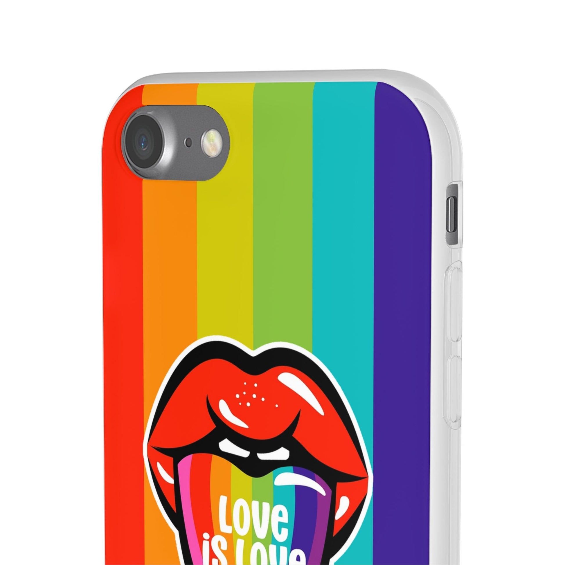 LGBTQWorldwide - ,,LIEBES ZUNGE" Flexible Handyhülle Accessories, Case, iPhone, iPhone Cases, Phone accessory, Phone Cases, Samsung Cases, silikon, Valentine's Day promotion lgbtq Bekleidung Accessoires unisex Zubehör