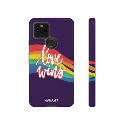 LGBTQWorldwide - ,,LIEBE GEWINNT" Doppelgehäuse Handyhülle Accessories, Glossy, iPhone Cases, Matte, Phone accessory, Phone Cases, Samsung Cases, Thermo, Valentine's Day Picks lgbtq Bekleidung Accessoires unisex Zubehör