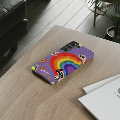 LGBTQWorldwide - ,,REGENBOGEN HERZ" Doppelgehäuse Handyhülle Accessories, Glossy, iPhone Cases, Matte, Phone accessory, Phone Cases, Samsung Cases, Thermo, Valentine's Day Picks lgbtq Bekleidung Accessoires unisex Zubehör