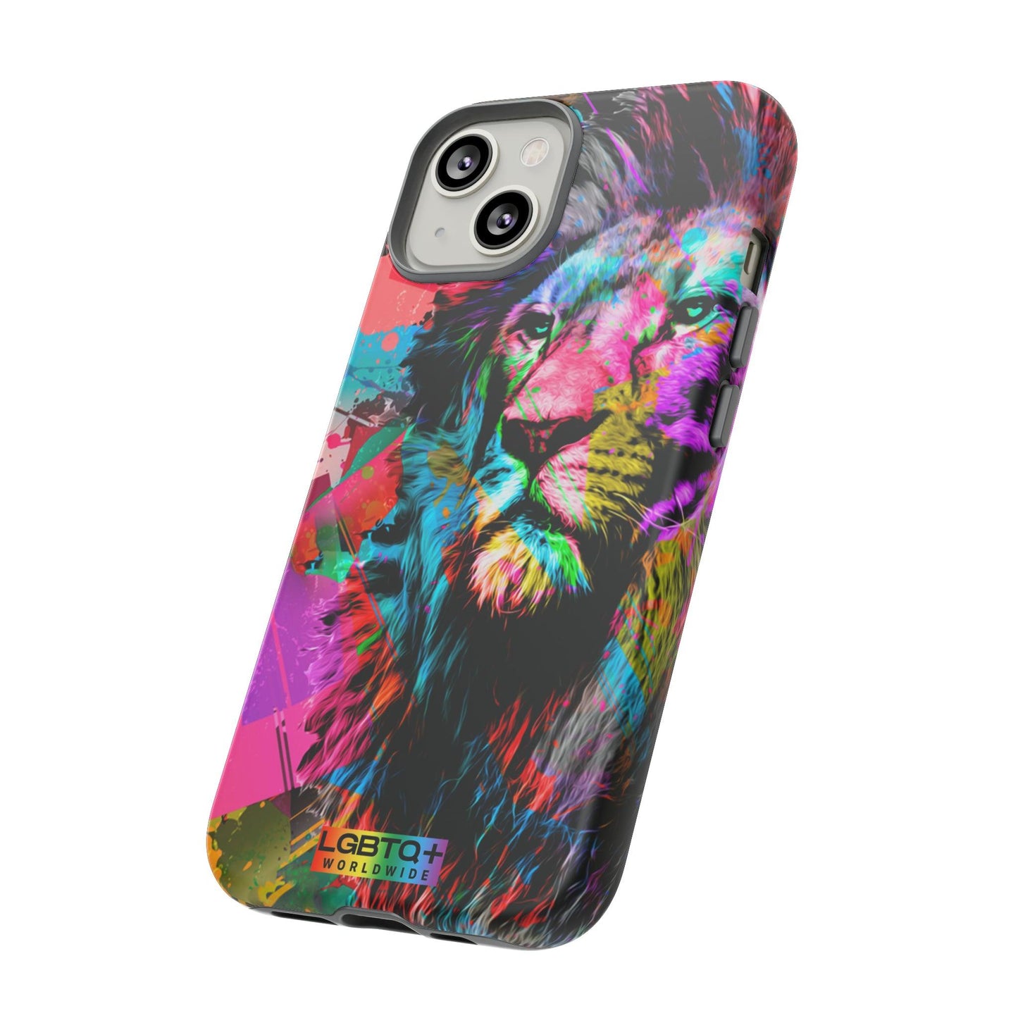 LGBTQWorldwide - ,,STARKER LÖWE" Doppelgehäuse Handyhülle Accessories, Glossy, iPhone Cases, Matte, Phone accessory, Phone Cases, Samsung Cases, Thermo, Valentine's Day Picks lgbtq Bekleidung Accessoires unisex Zubehör