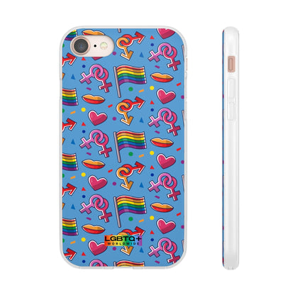 LGBTQWorldwide - ,,FLAGGEN" Flexible Handyhülle Accessories, Case, iPhone, iPhone Cases, Phone accessory, Phone Cases, Samsung Cases, silikon, Valentine's Day promotion lgbtq Bekleidung Accessoires unisex Zubehör