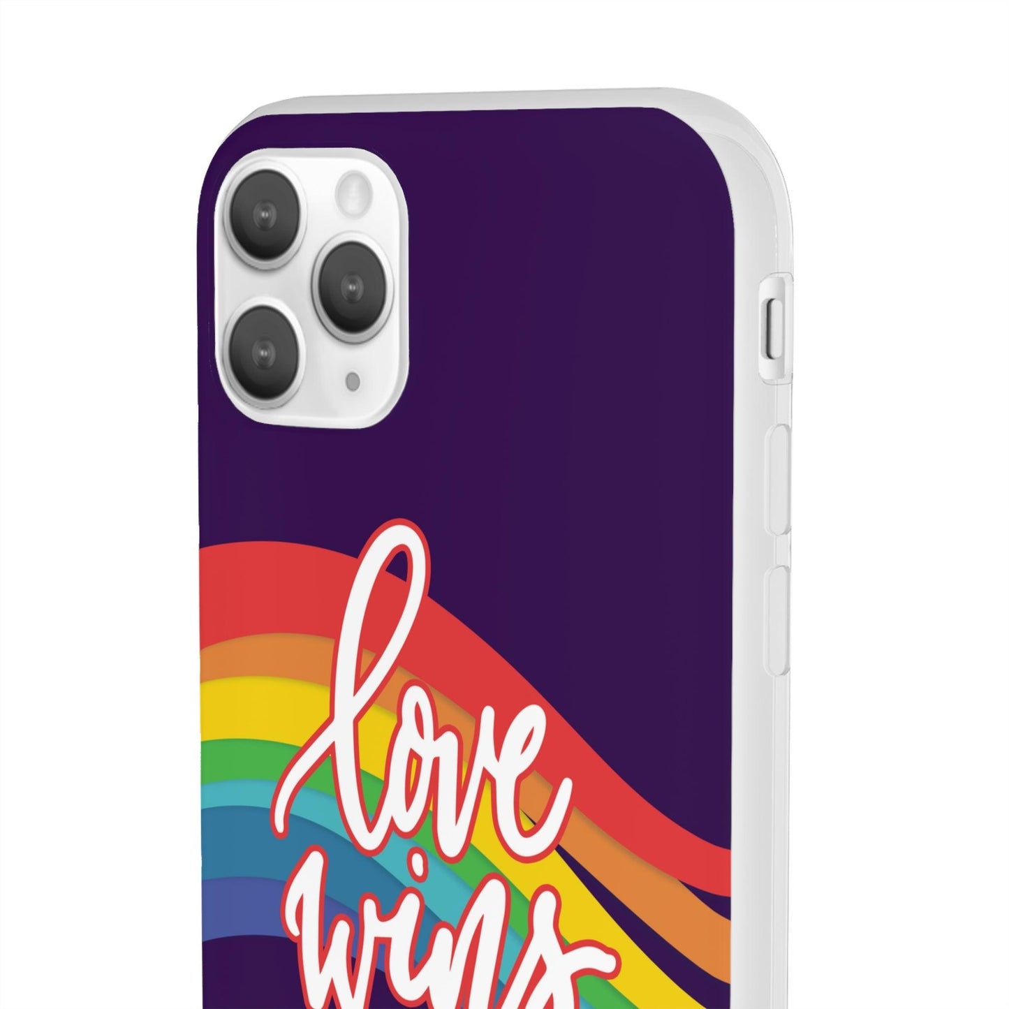 LGBTQWorldwide - ,,LIEBE GEWINNT" Flexible Handyhülle Accessories, Case, iPhone, iPhone Cases, Phone accessory, Phone Cases, Samsung Cases, silikon, Valentine's Day promotion lgbtq Bekleidung Accessoires unisex Zubehör