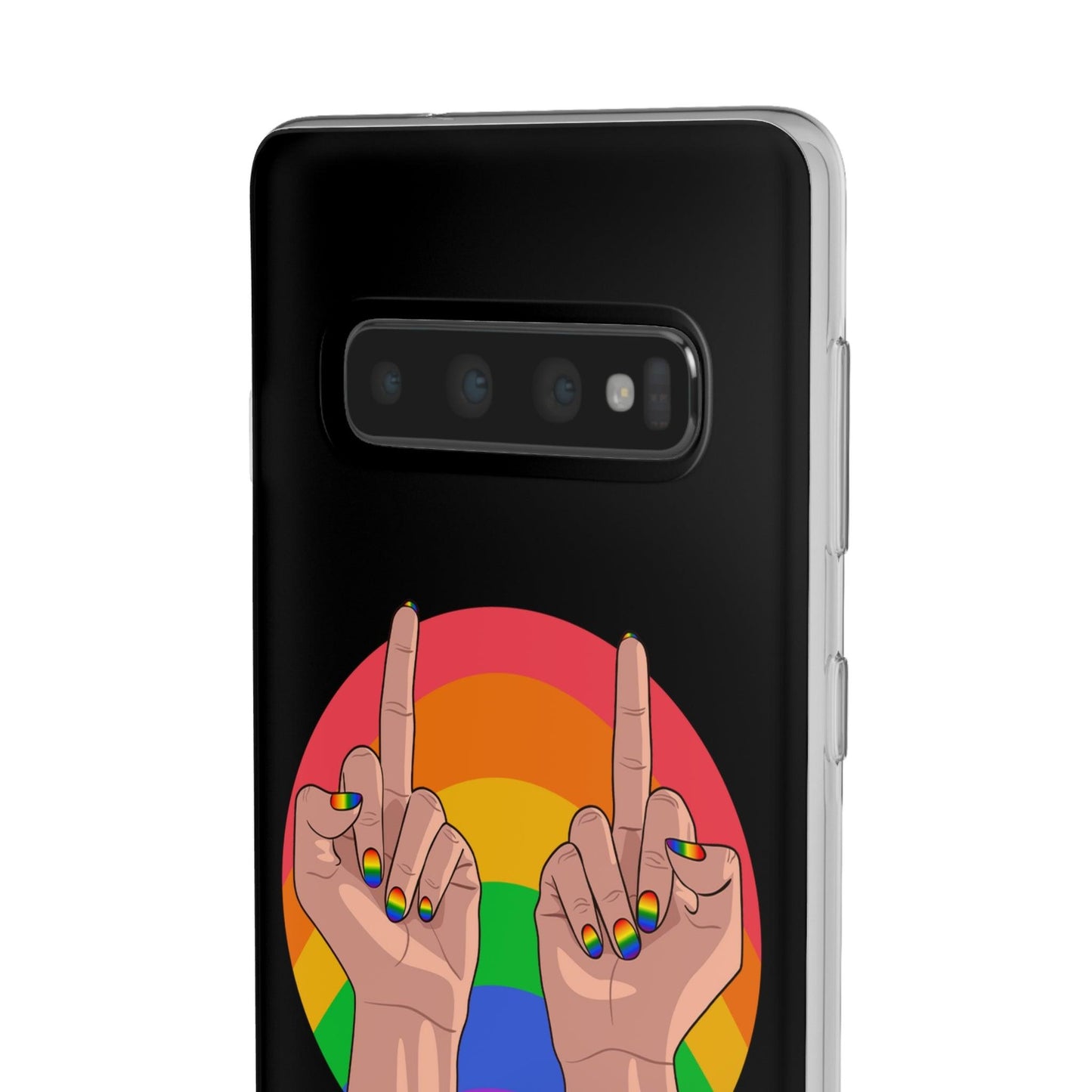 LGBTQWorldwide - ,,GIVE A FUCK" Flexible Handyhülle Accessories, Case, iPhone, iPhone Cases, Phone accessory, Phone Cases, Samsung Cases, silikon, Valentine's Day promotion lgbtq Bekleidung Accessoires unisex Zubehör