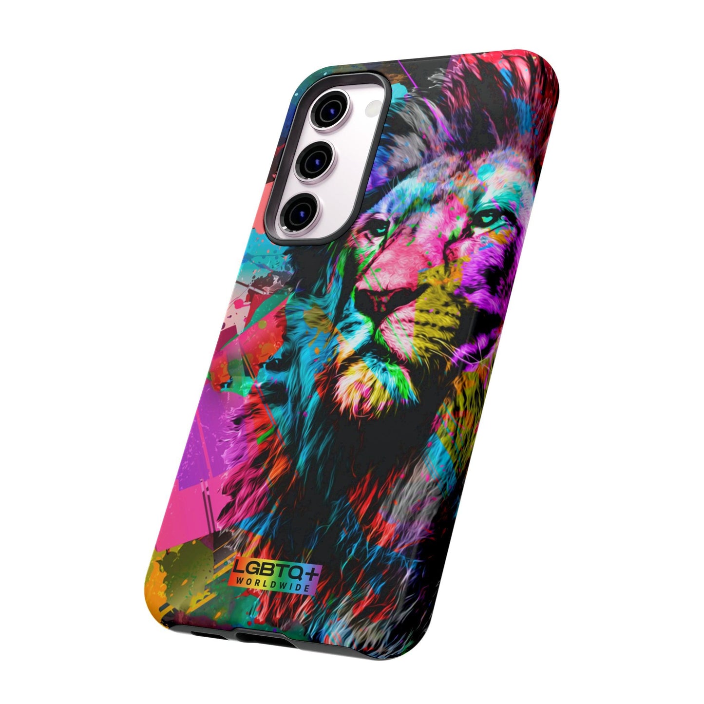 LGBTQWorldwide - ,,STARKER LÖWE" Doppelgehäuse Handyhülle Accessories, Glossy, iPhone Cases, Matte, Phone accessory, Phone Cases, Samsung Cases, Thermo, Valentine's Day Picks lgbtq Bekleidung Accessoires unisex Zubehör